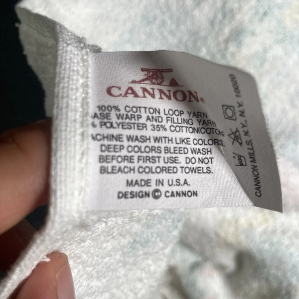 Vintage 80s Cannon Country Fresh Goose Duck Kitchen Towel Fringed Grannycore